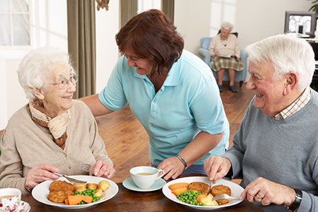Seniors Having a Meal